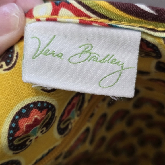 Vera Bradley Retro Eloise Hipster Provencal Yellow Paisely Crossbody Floral Boho - Picture 4 of 11